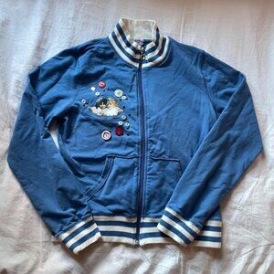 Rare Blue Y2K Fiorucci Safety Jeans Angel Track Jacket / Zip Up